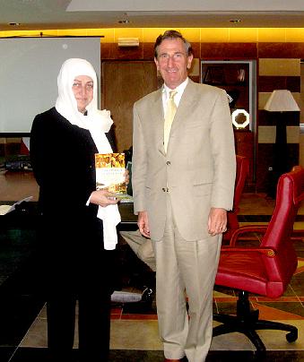 34 Minister of Ed.jpg - In response to hearing very good reports about the Consciousness-Based Education tour, the Lebanese Minister of Education met with Dr Deans.